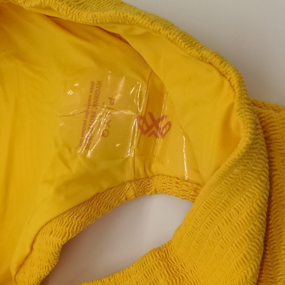 NWT PilyQ Marigold Smocked Full Bikini Bottom Size Small - Picture 4 of 6